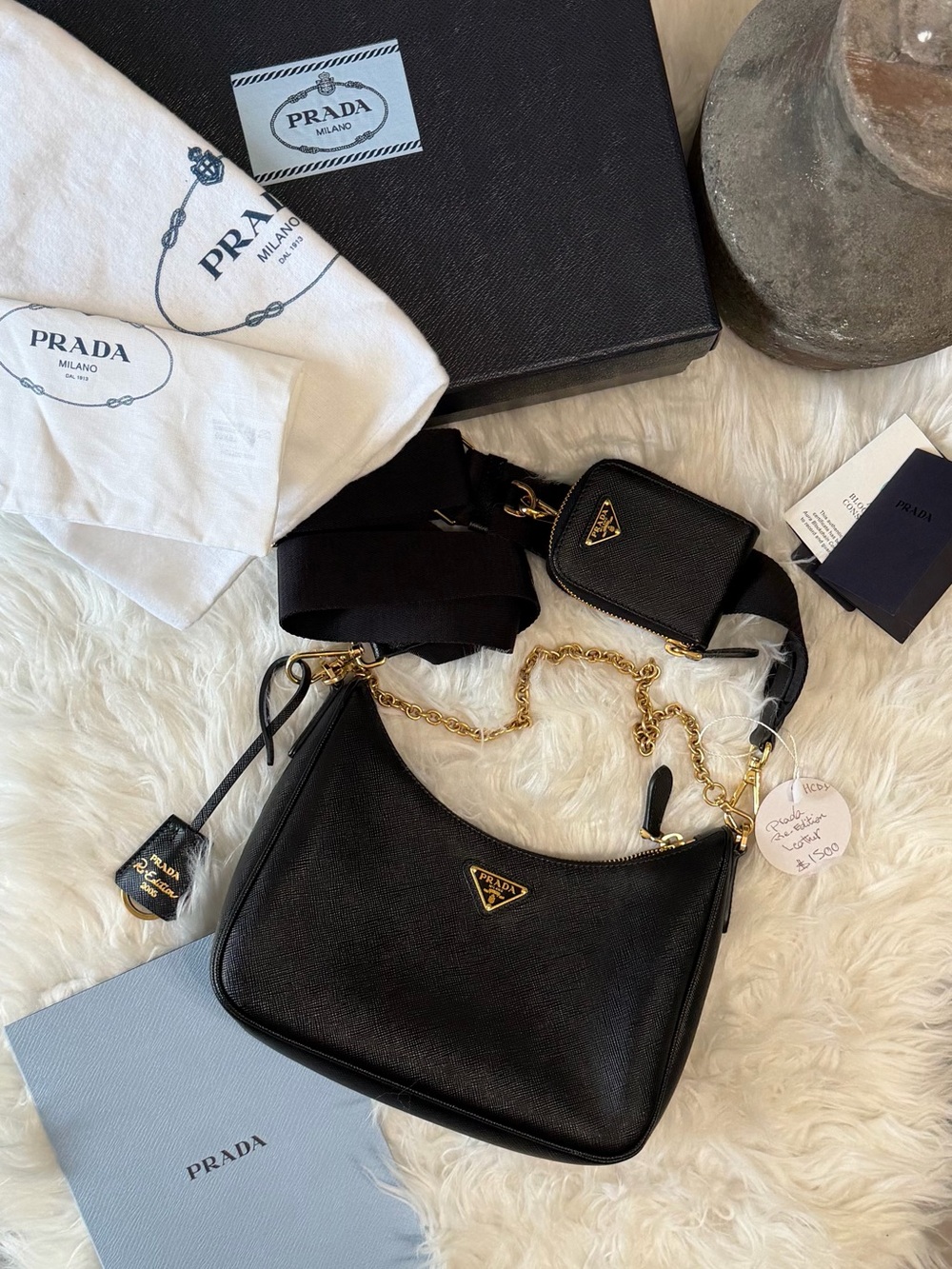 PRADA RE-EDITION SAFFIANO LEATHER BAG